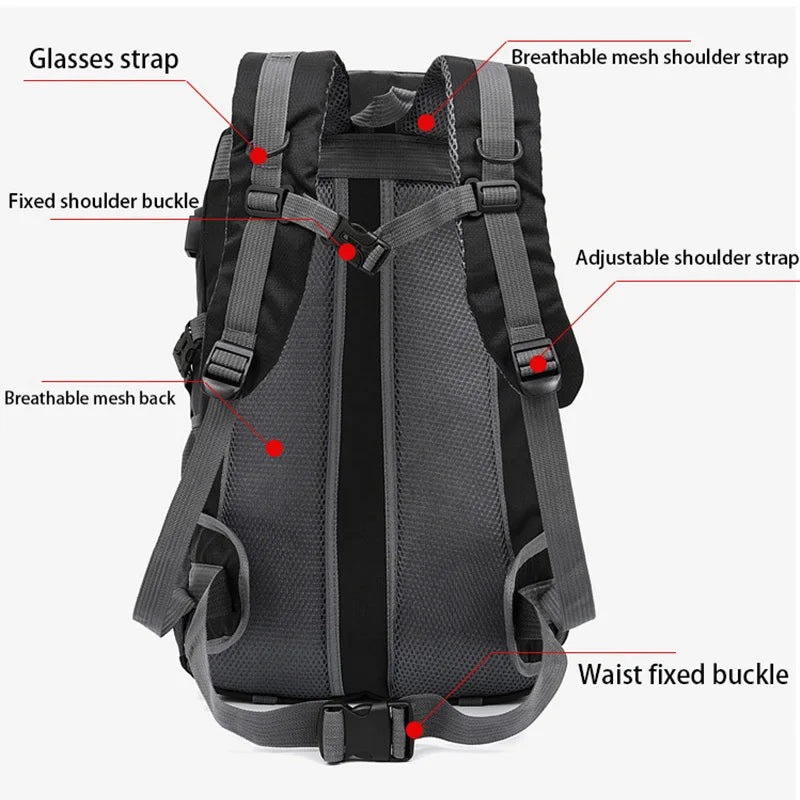 Anti-theft Waterproof Mountaineering Backpack for Outdoor Adventures - Image 4