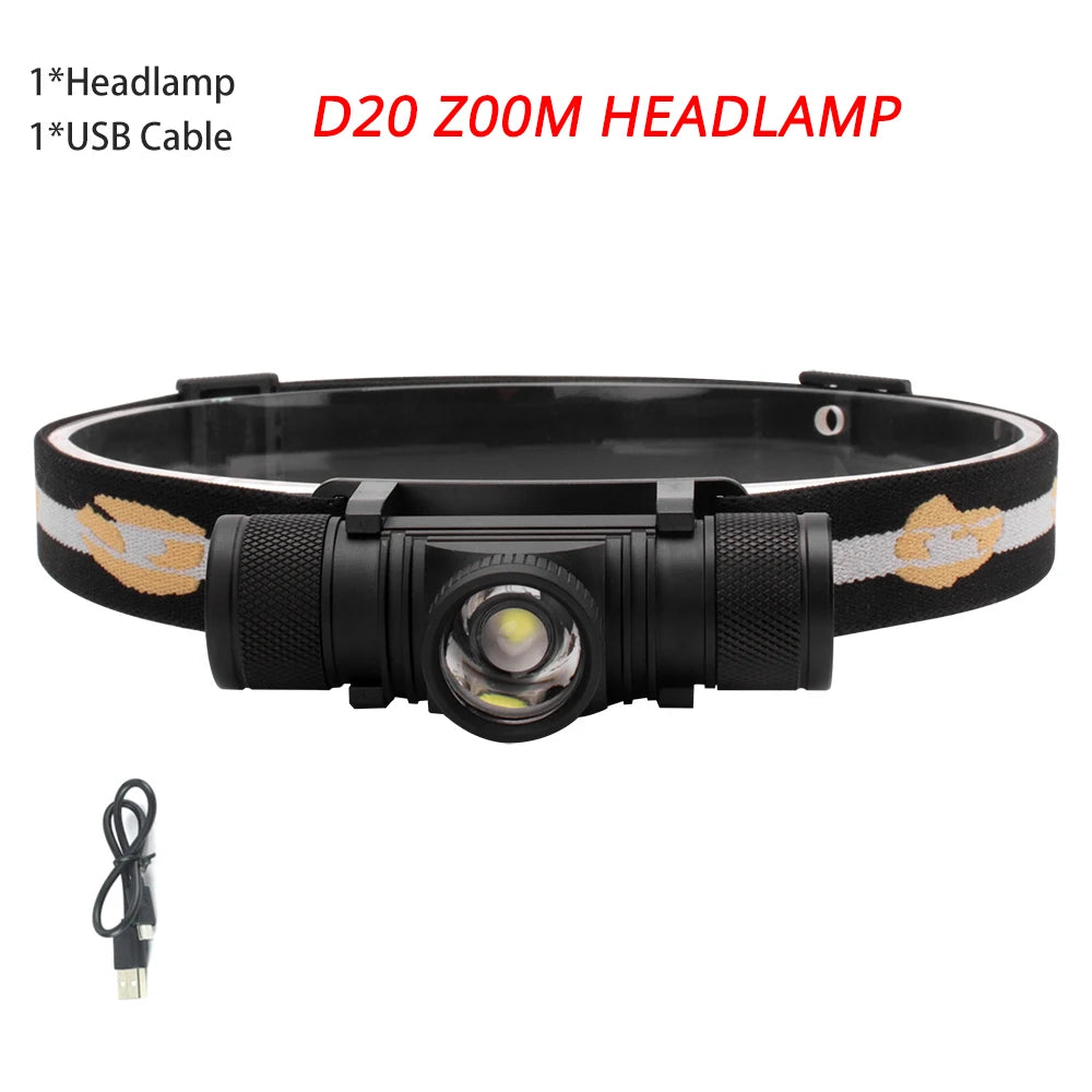 BORUiT D10/D25 LED Headlamp – Rechargeable Flashlight for Outdoor Adventures - Image 13