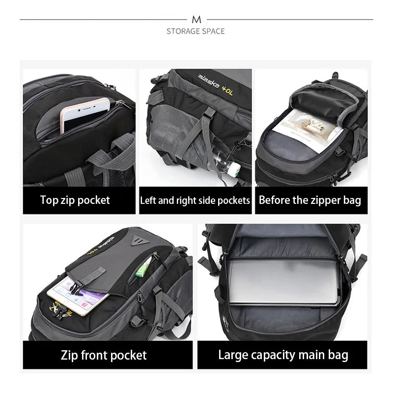 Anti-theft Waterproof Mountaineering Backpack for Outdoor Adventures - Image 5