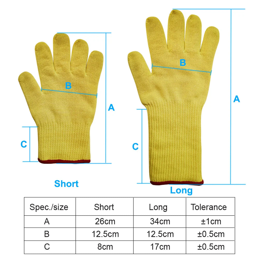 Heatproof Aramid Yarn Gloves – Ultimate Protection for Hot Surfaces - Image 3