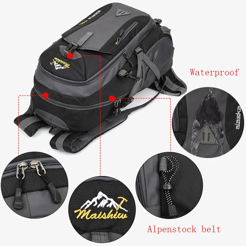 Anti-theft Waterproof Mountaineering Backpack for Outdoor Adventures - Image 6