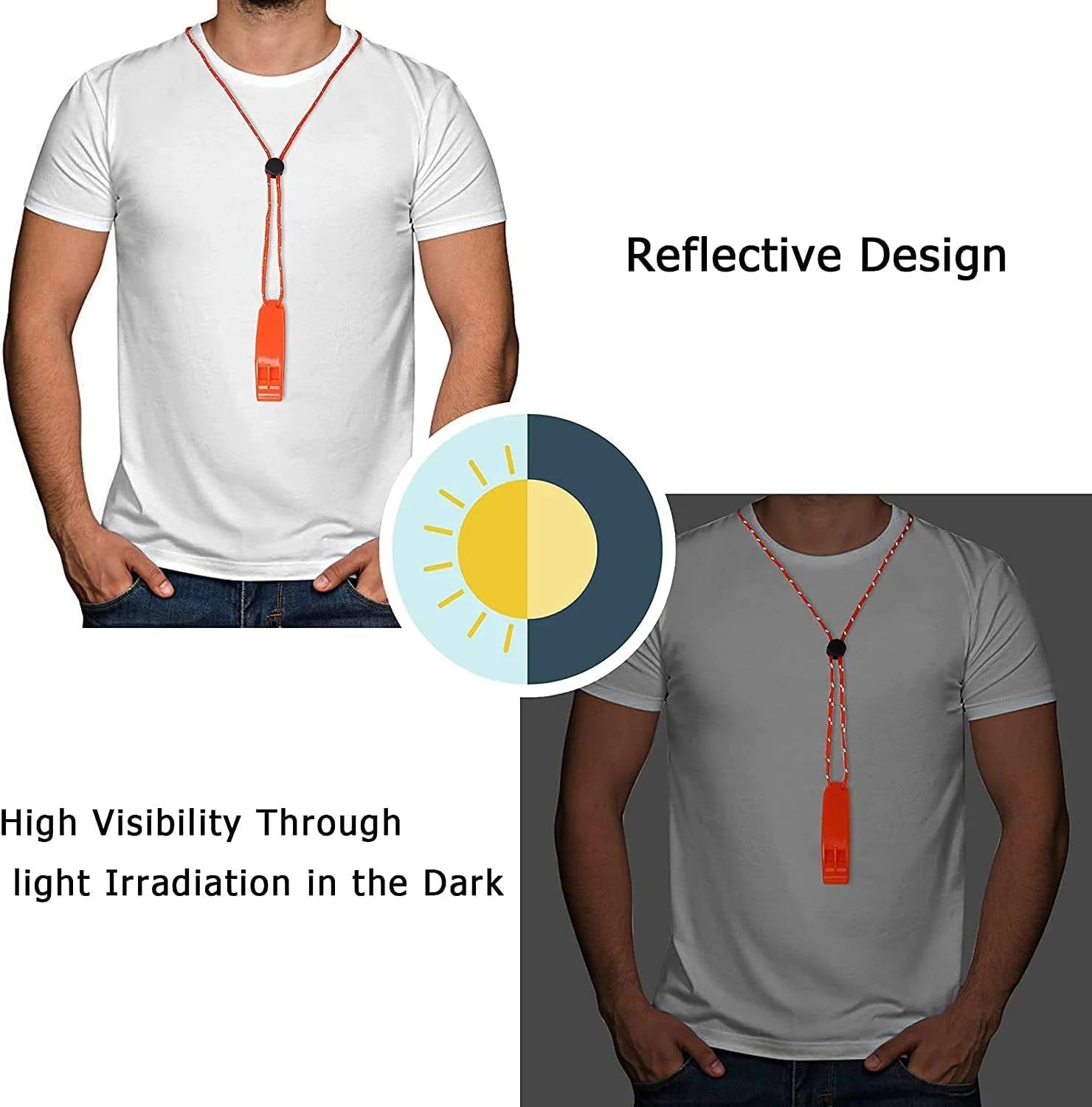 1PC Emergency Whistles with Lanyard – Safety Gear for Outdoor Adventures - Image 3