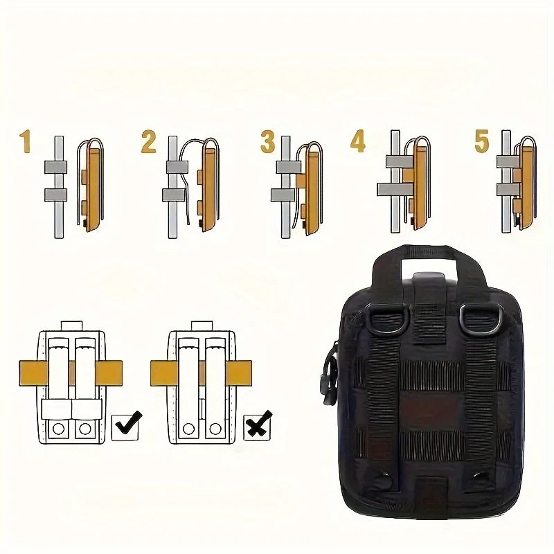 205 pcs Outdoor General Purpose First Aid Kit – Essential for Home and Travel - Image 4