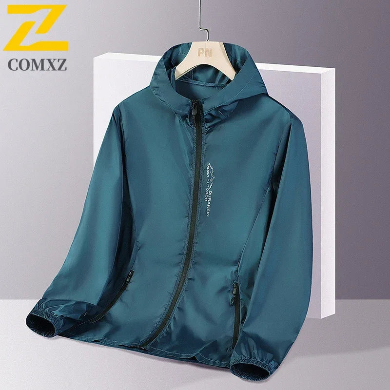 New Summer Sun Protection Clothing – Men's UV Ice Silk Hooded Jacket - Image 3