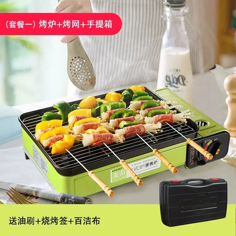 Portable Barbecue Stove – Smokeless Grill & Dual-Purpose Gas Oven - Image 13