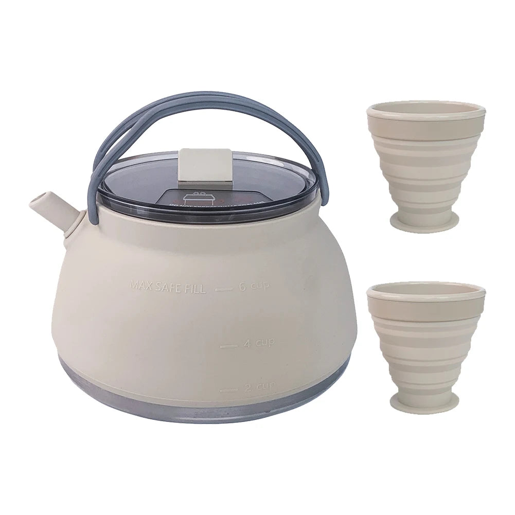 1.5L Outdoor Folding Silicone Kettle – Portable and Collapsible for Travel - Image 11