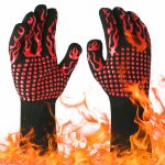 Flame Retardant Non-slip BBQ Fire Gloves – Ultimate Heat Protection