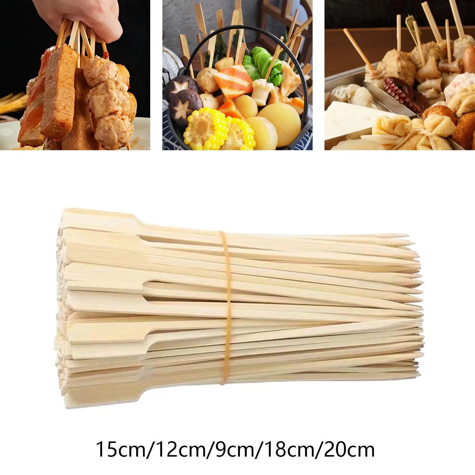 Bamboo Skewers BBQ Utensil – Essential Cookware Tools for Every Kitchen - Image 3
