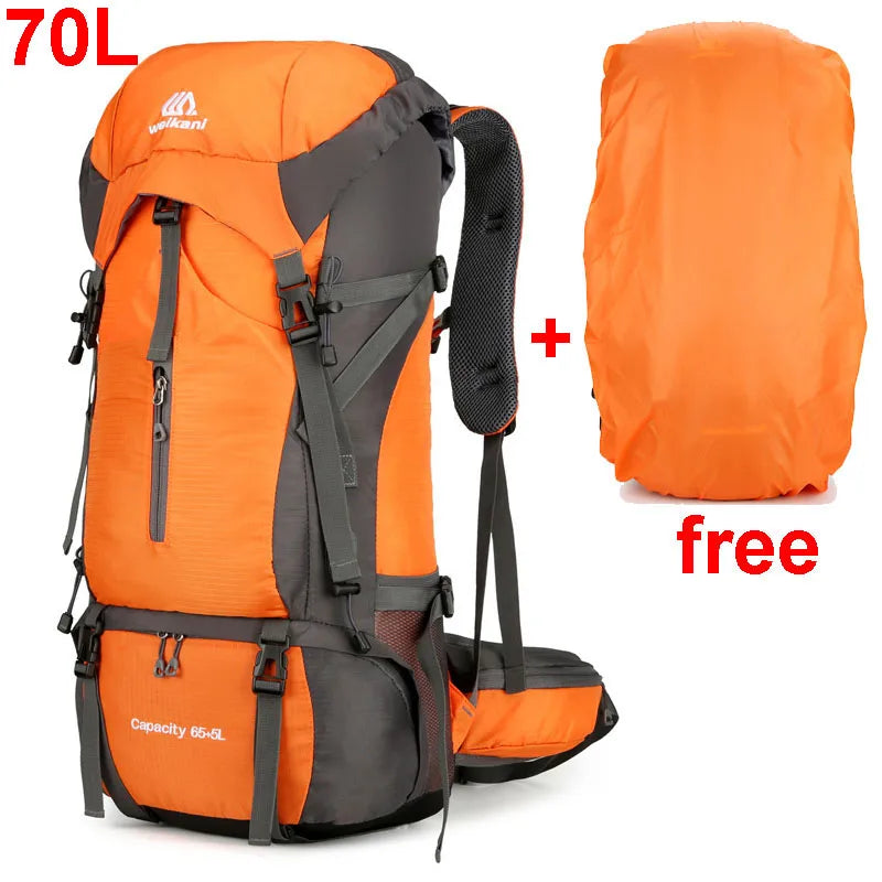 70L Nylon Camping Backpack – Durable Travel Bag for Outdoor Adventures - Image 9