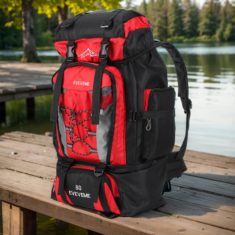 80L Waterproof Hiking Backpack – Perfect for Camping & Trekking Adventures - Image 4