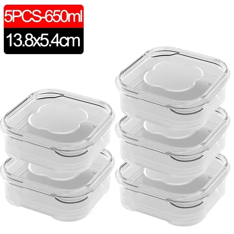 1/10PC Small Food Preservation Boxes – Transparent Kitchen Storage Solution - Image 9