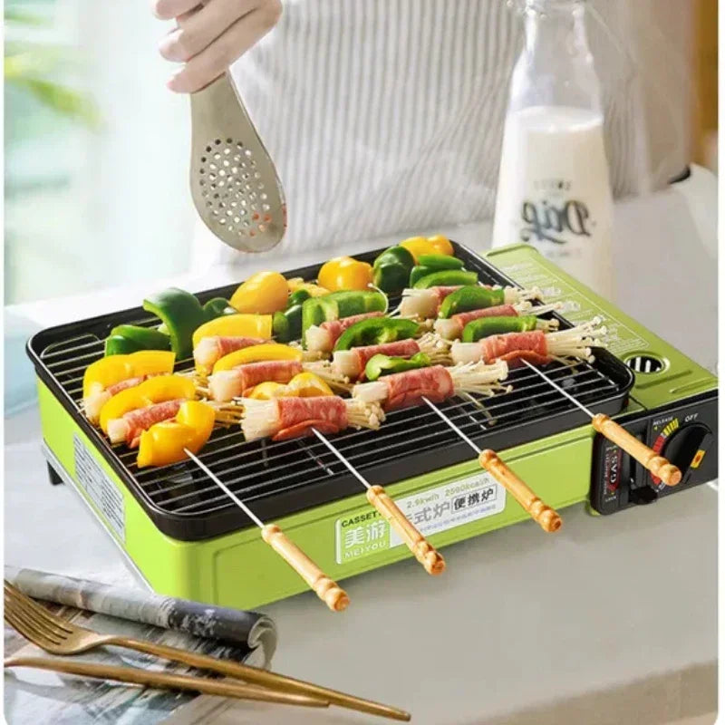 Portable Barbecue Stove – Smokeless Grill & Dual-Purpose Gas Oven - Image 2