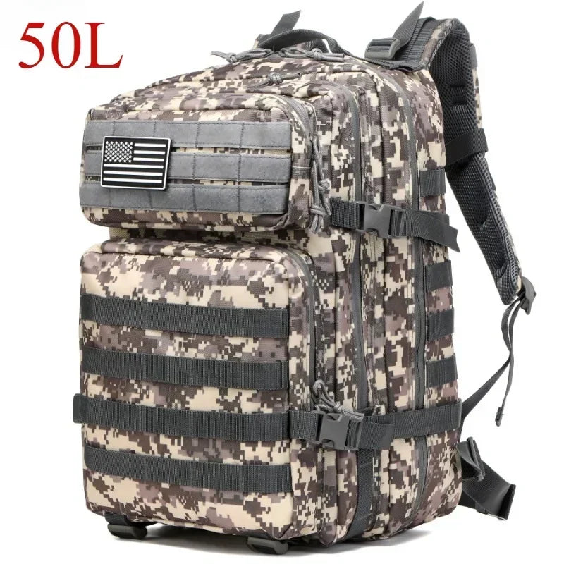 50L Travel Backpack for Men – Waterproof Hiking & Camping Bag - Image 12