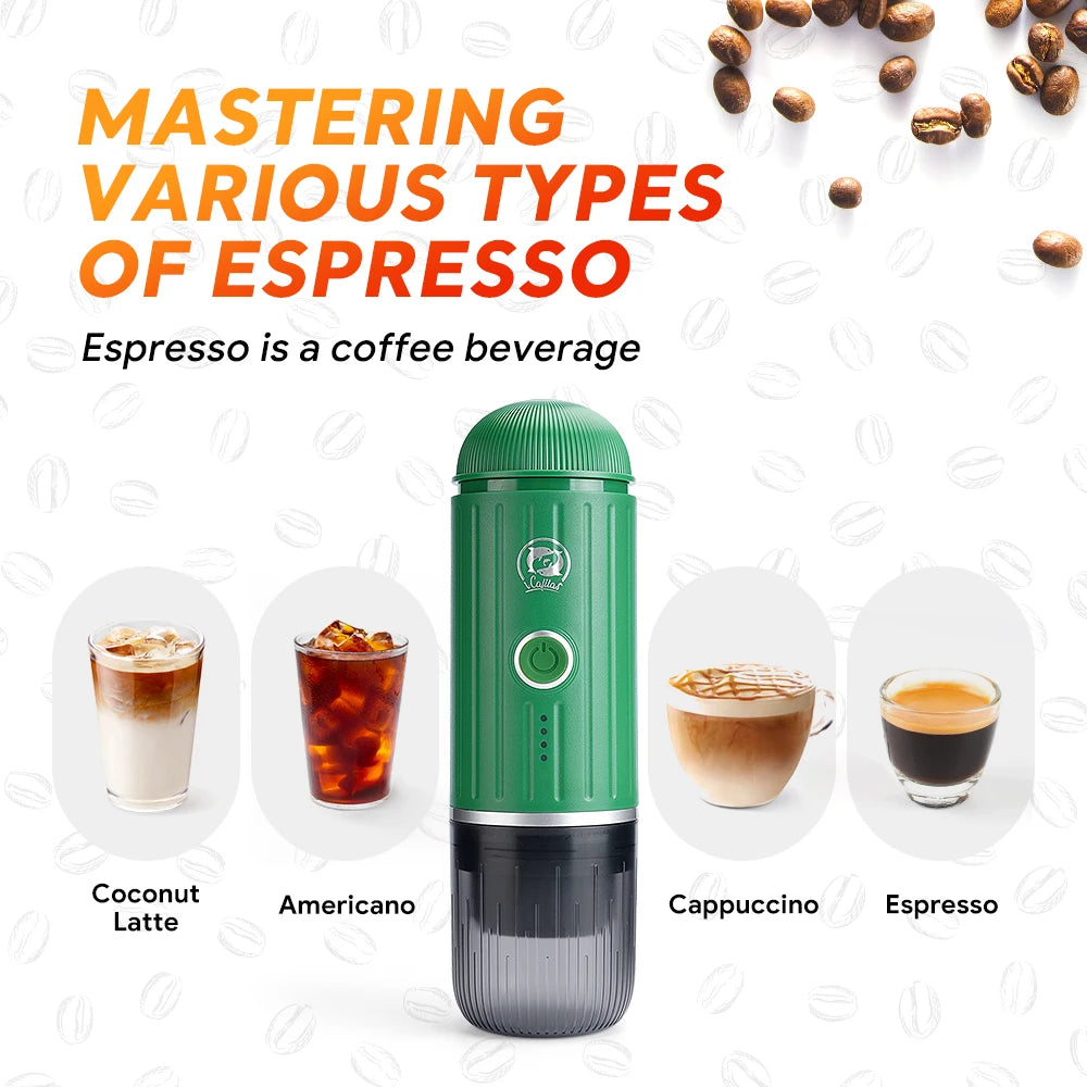 2 in 1 Capsule Powder Travel Coffee Maker – Portable Espresso Machine - Image 6