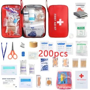 Essential Family Car Travel First Aid Kit – 198 Pieces for All Occasions