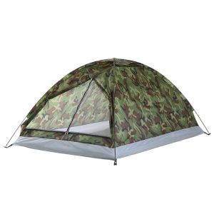 Portable Camouflage Camping Tent – Waterproof & Windproof for Outdoor Adventures