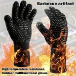 One Piece BBQ Gloves – High-Temperature Resistance Oven Mitts