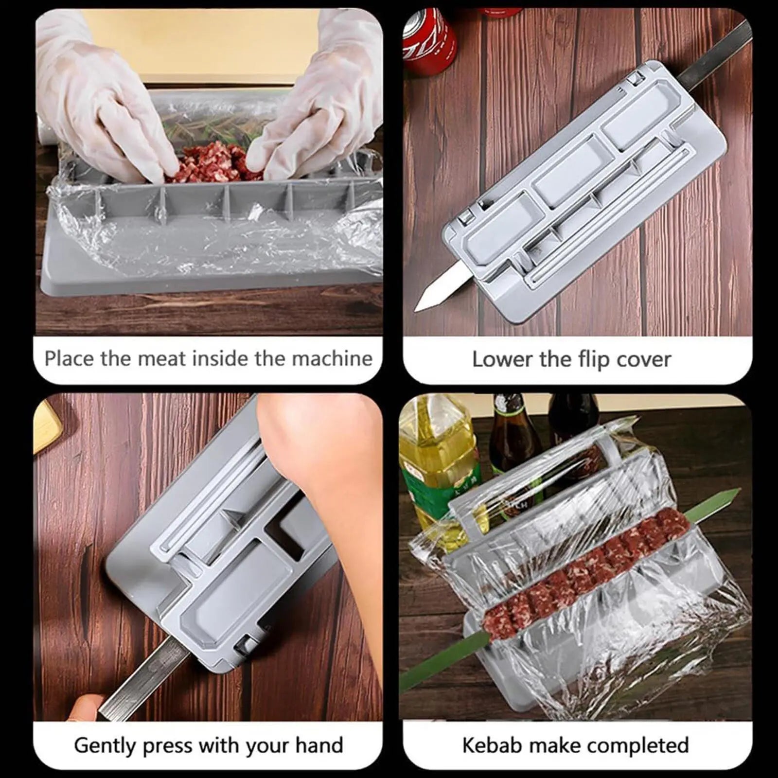 Premium 50cm Stainless Steel BBQ Skewers for Global Grilling Enthusiasts - Image 3