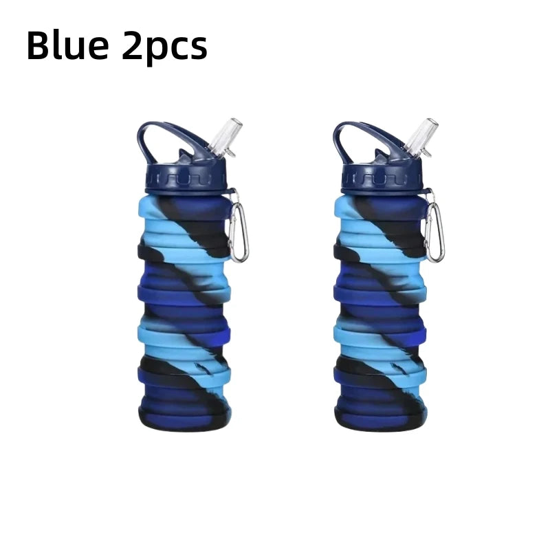 Food Grade Silicone Foldable Water Bottle – Perfect for Sports and Travel - Image 7
