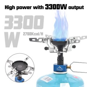 Outdoor Camping Gas Burner – Portable 3300W Stove for Adventurers
