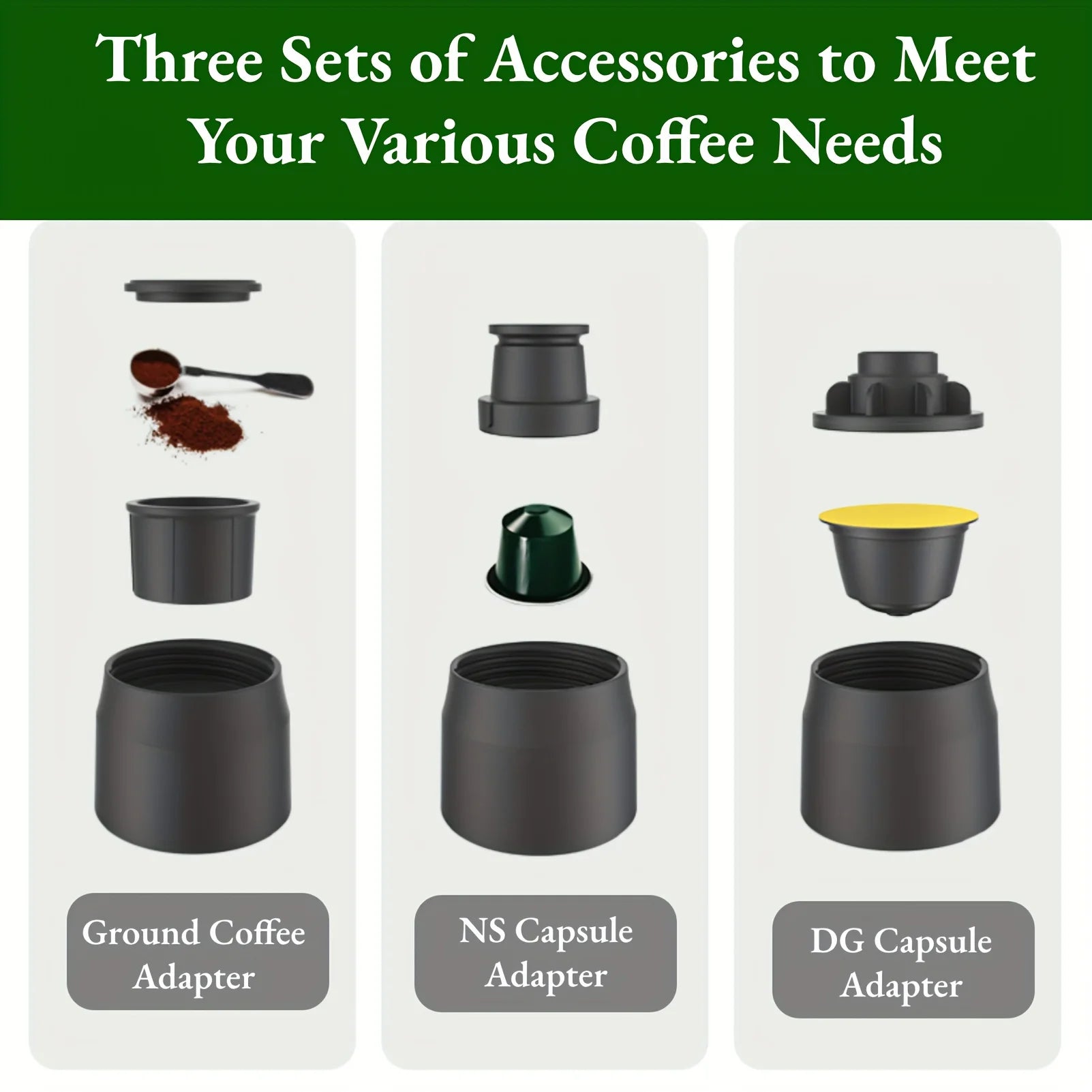 3 In1 Portable Coffee Machine: Espresso, Hot & Cold Brew Anywhere! - Image 3