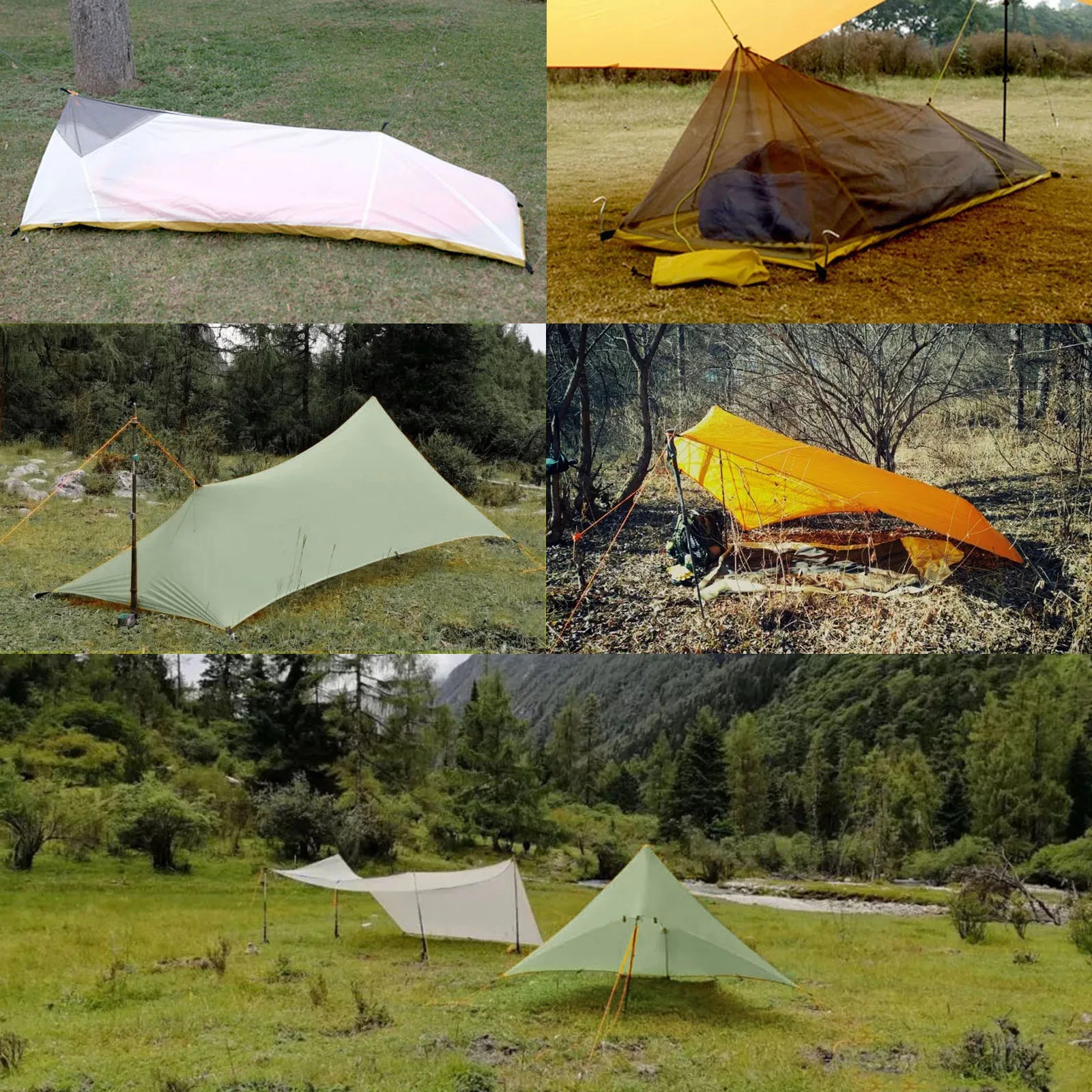 310g Ultralight Camping Shelter Rain Fly Tent – Durable & Waterproof - Image 4