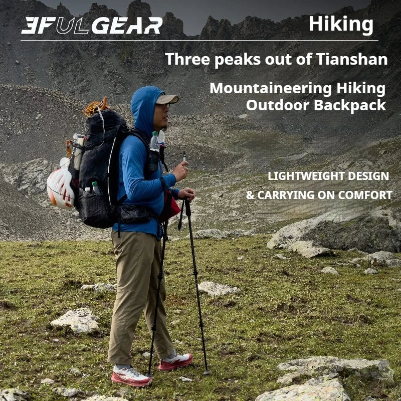 3F UL GEAR TianShan 35+10L Backpack – Ultralight & Durable Outdoor Companion - Image 2