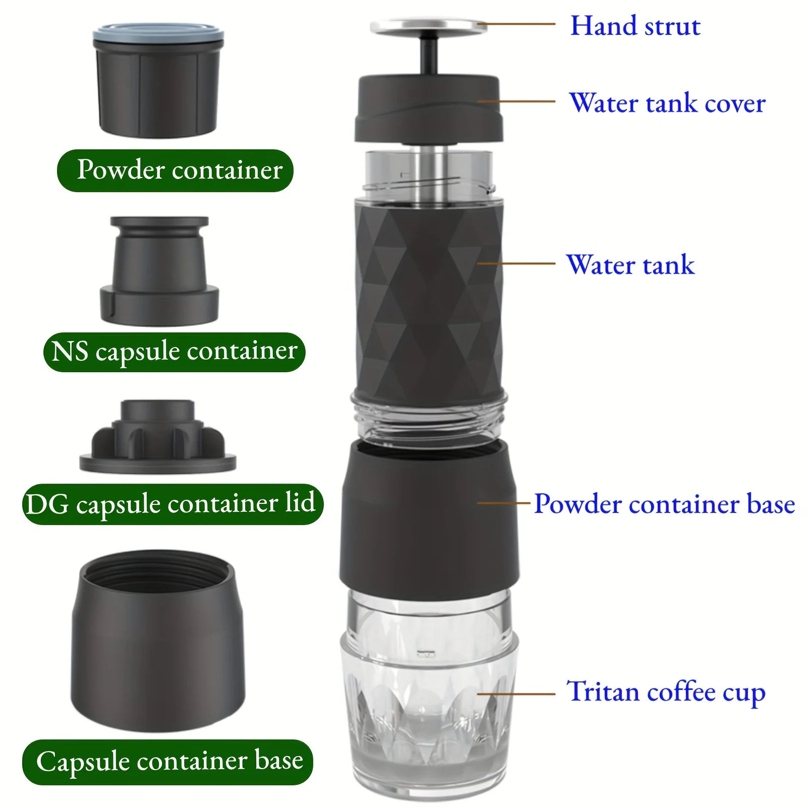 3 In1 Portable Coffee Machine: Espresso, Hot & Cold Brew Anywhere! - Image 5