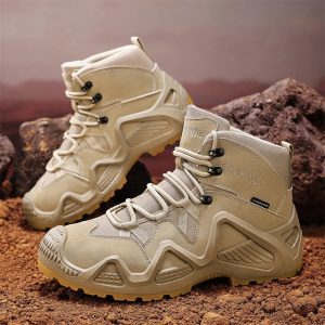 Men Tactical Boots – Straps for Combat, Hiking, and Motorcycle Use