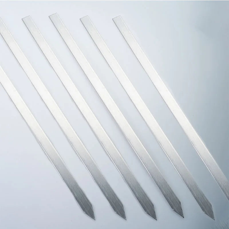Premium 50cm Stainless Steel BBQ Skewers for Global Grilling Enthusiasts - Image 6