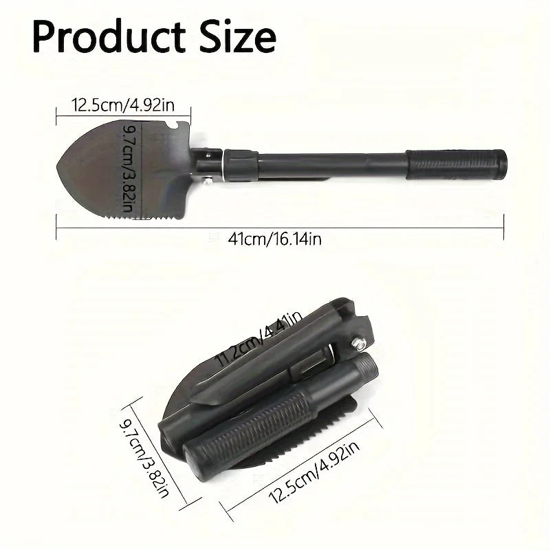 4-in-1 Multifunctional Folding Shovel – Essential Outdoor Survival Tool - Image 5