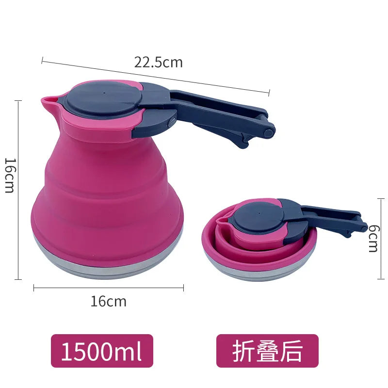 1500ML Collapsible Silicone Kettle – Perfect for Camping and Hiking - Image 9