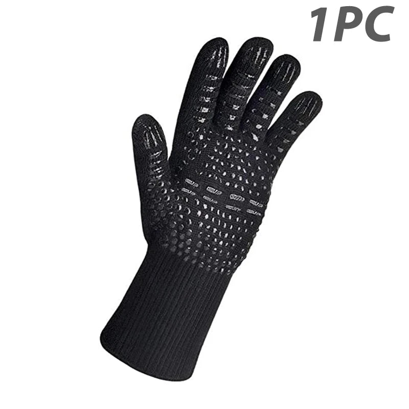 Heat-Resistant Silicone Oven Gloves for Safe Cooking & Grilling - Image 9