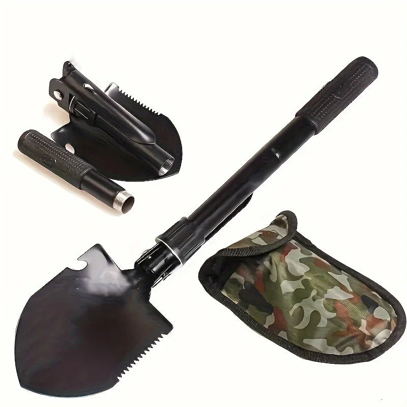 4-in-1 Multifunctional Folding Shovel – Essential Outdoor Survival Tool