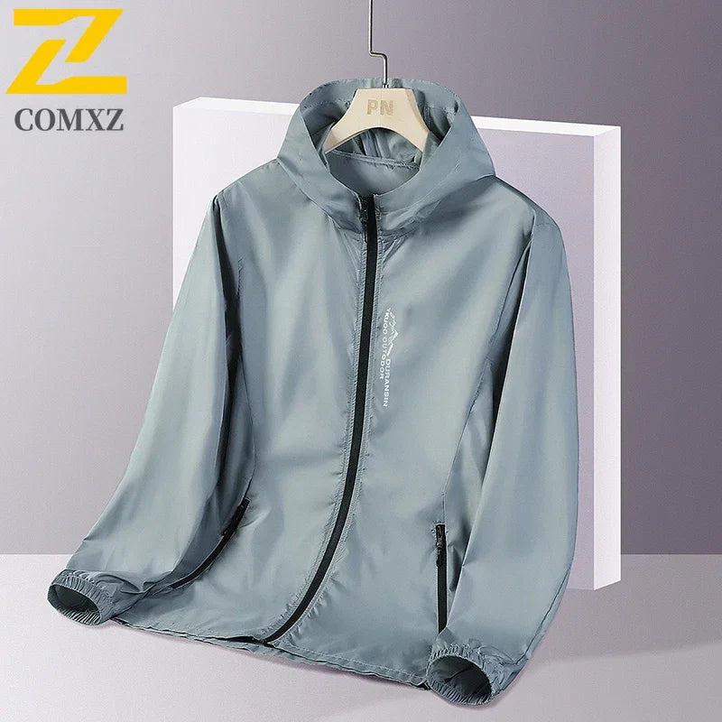 New Summer Sun Protection Clothing – Men's UV Ice Silk Hooded Jacket - Image 4