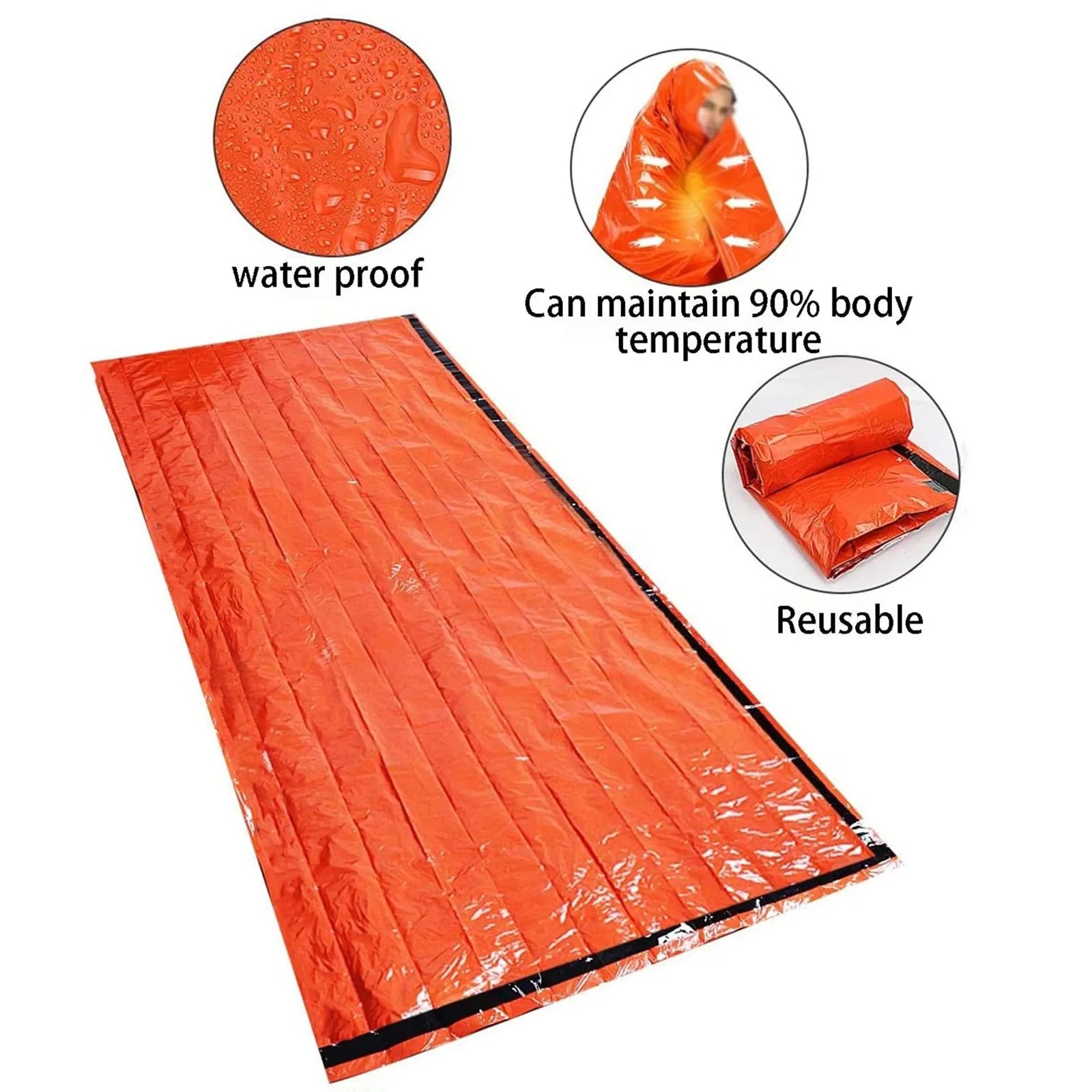 2 Person Emergency Shelter Bivy Survival Tent Kit – Essential Outdoor Gear - Image 3
