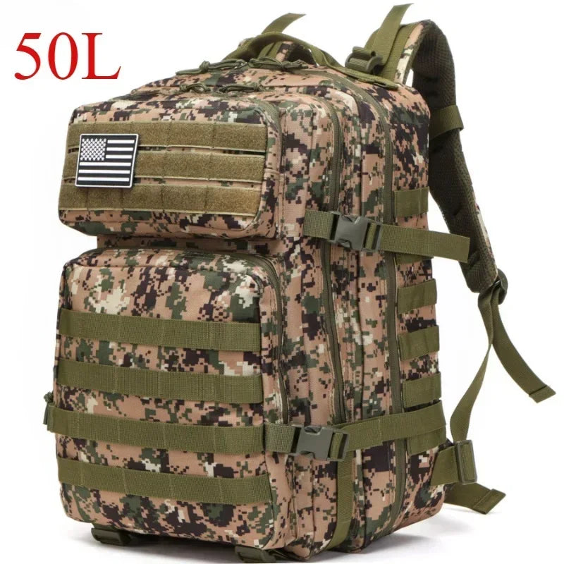 50L Travel Backpack for Men – Waterproof Hiking & Camping Bag - Image 16