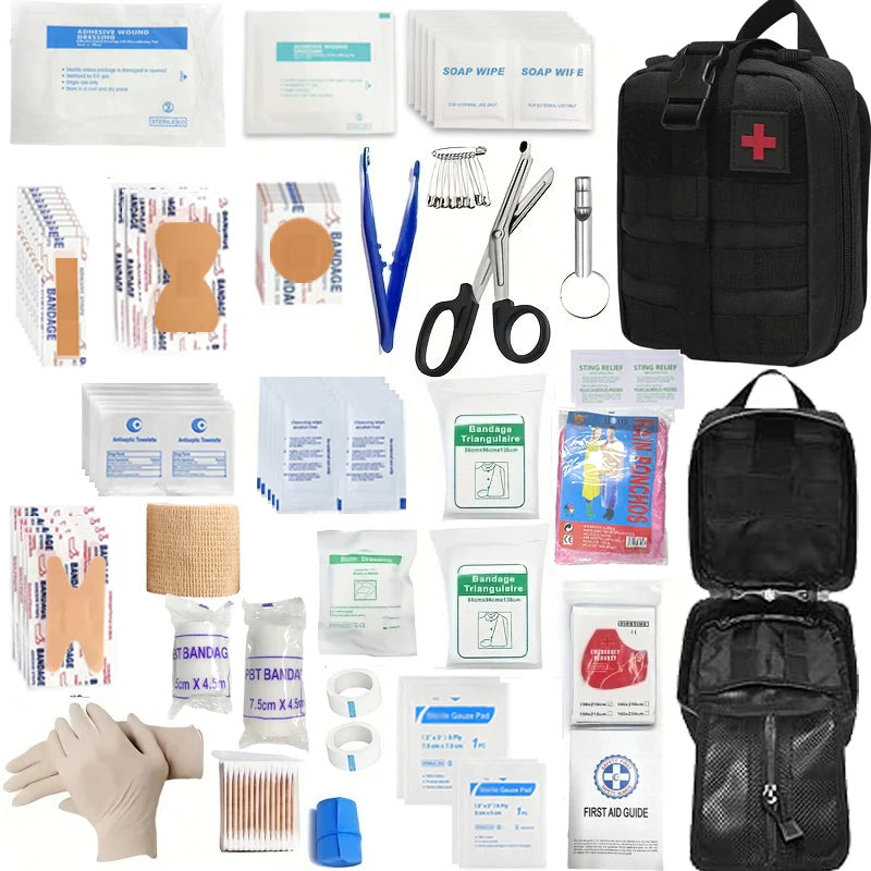 205 pcs Outdoor General Purpose First Aid Kit – Essential for Home and Travel - Image 6