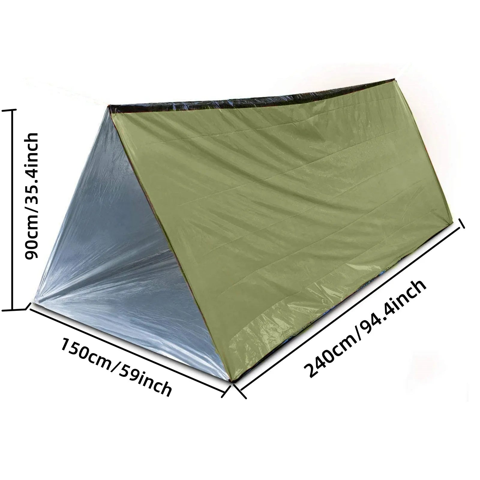 2 Person Emergency Shelter Bivy Survival Tent Kit – Essential Outdoor Gear - Image 2