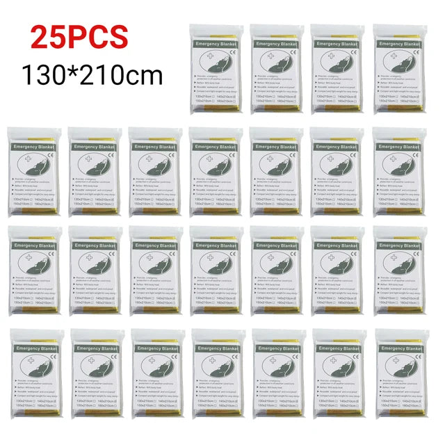 5-30Pc Outdoor Emergency Survival Blanket – Thermal & Waterproof - Image 8