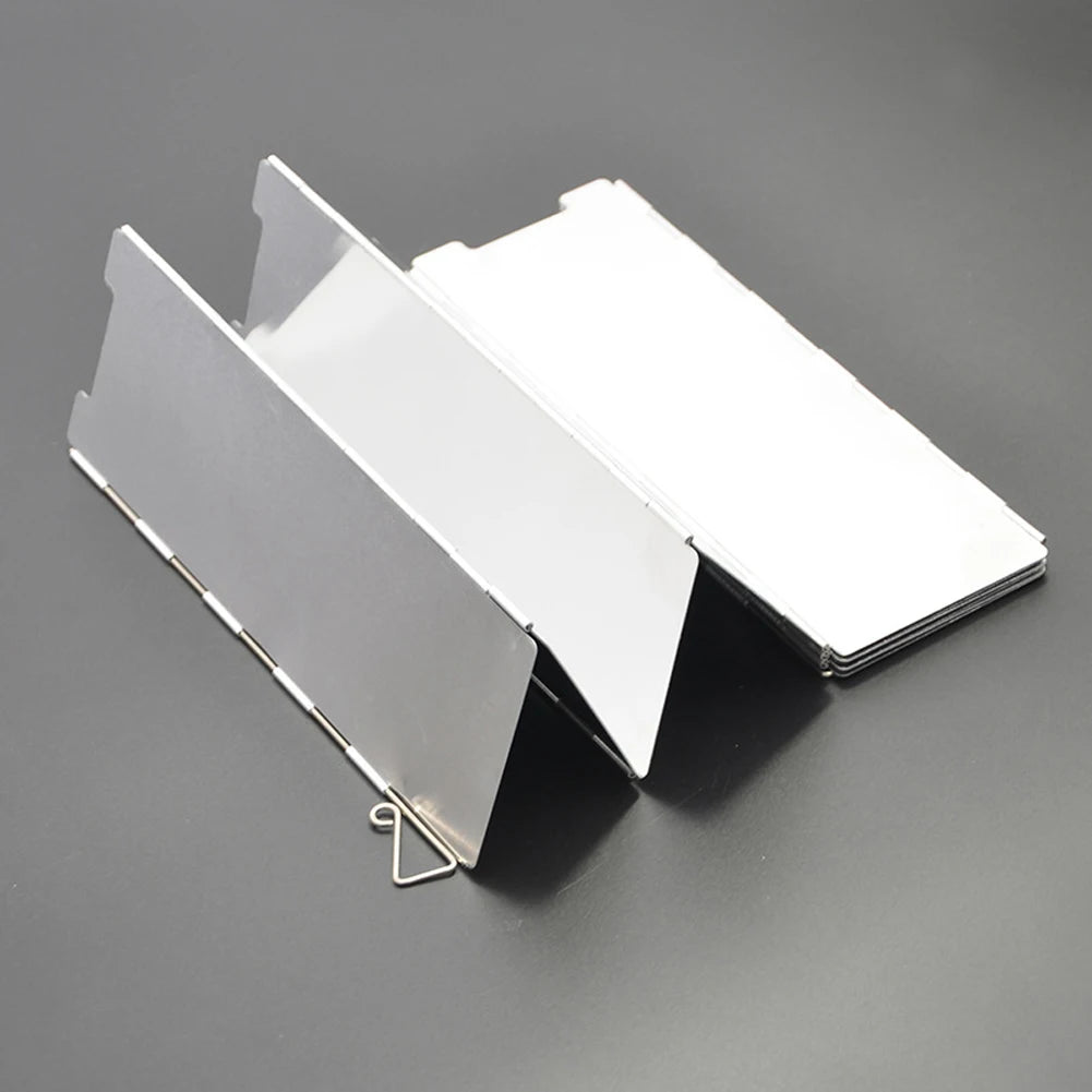 10 Plates Aluminum Wind Screen – Foldable Outdoor Stove Shield - Image 6