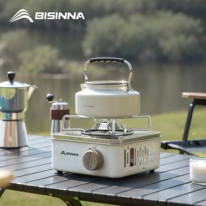 BISINNA Camping Gas Stove – Portable High Firepower Outdoor Gas Burner