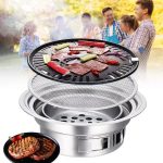 Japanese / Korean Style Stainless Steel Hibachi BBQ Grill – Portable and Versatile