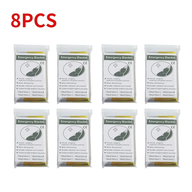 5-30Pc Outdoor Emergency Survival Blanket – Thermal & Waterproof - Image 12