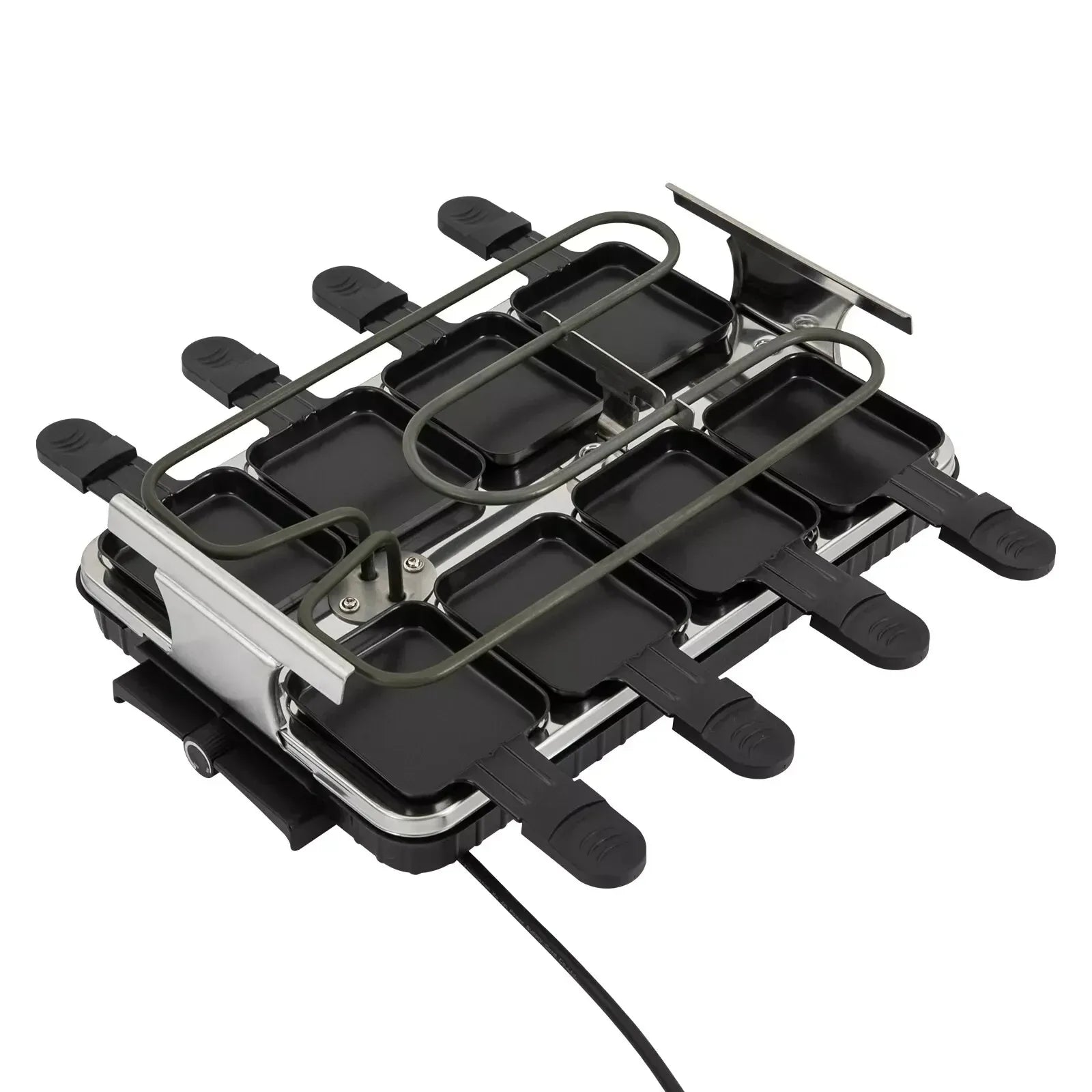 Portable 1300W Electric BBQ Grill with 2 Tiers and Baking Trays - Image 3