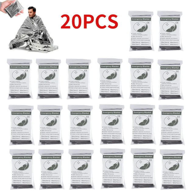 5-30Pc Outdoor Emergency Survival Blanket – Thermal & Waterproof - Image 15