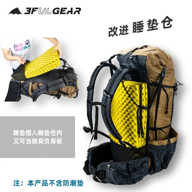 3F UL GEAR QiDian Pro Backpack – UltraLight Waterproof Camping Pack - Image 5